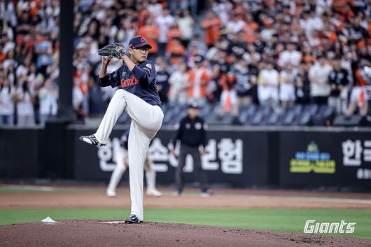 롯데 박세웅이 투구에 임하고 있다. 사진 | 롯데 자이언츠