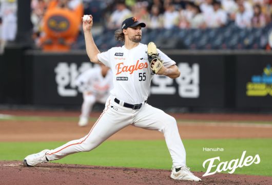 와이스가 10일 대전 두산전에서 역투하고 있다. 사진 | 한화 이글스