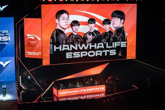한화생명e스포츠 선수단. 사진 | LCK