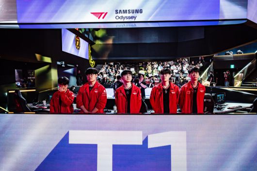 T1 선수단. 사진 | LCK