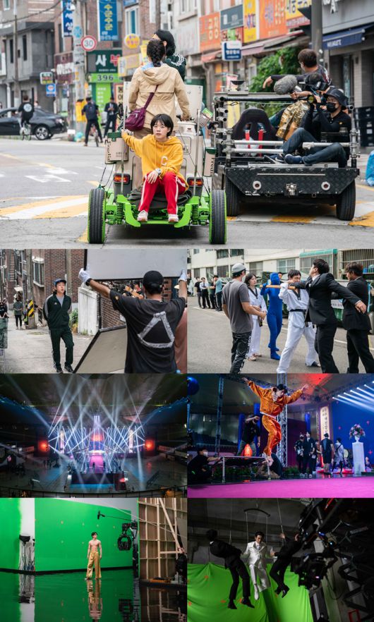 영화 ‘하이파이브’ 액션 비하인드 스틸컷. 사진| NEW