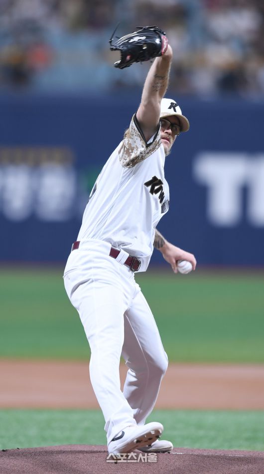 키움 선발투수 웰스가 25일 고척스카이돔에서 열린 2025 KBO리그 KIA와 경기에서 역투하고 있다. 고척 | 최승섭기자 thunder@sportsseoul.com