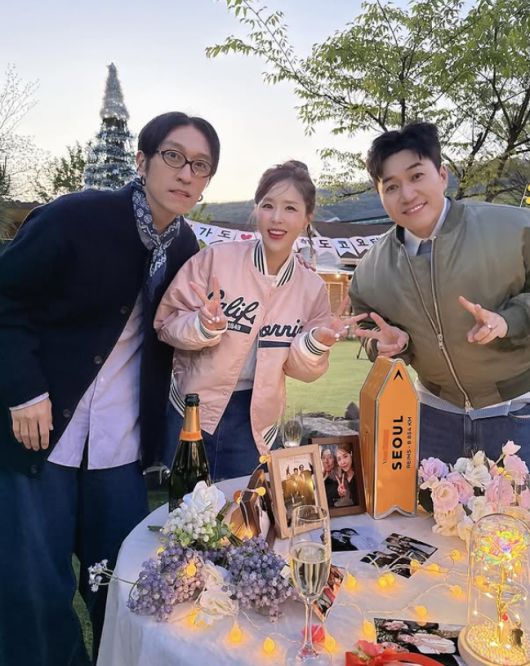 코요태 빽가, 신지, 김종민(왼쪽부터). 사진 | 신지 SNS