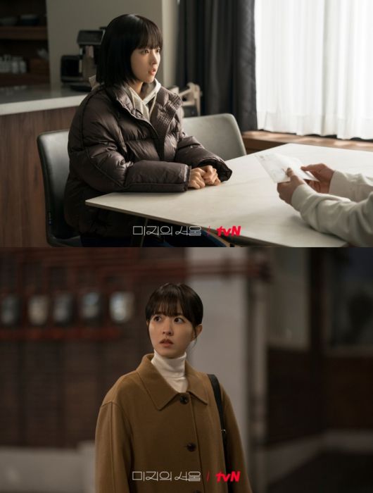 박보영이 1인2역을 맡은 ‘미지의 서울’ 미지(위), 미래(아래). 사진 | tvN