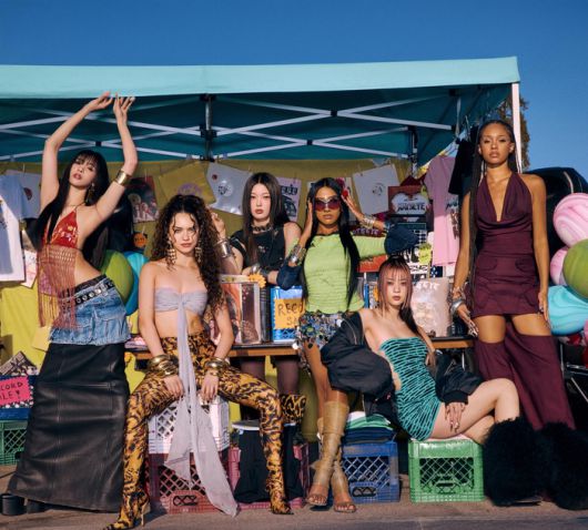 캣츠아이 소피아, 다니엘라, 윤채, 라라, 메간, 마농(왼쪽부터). 사진 | 하이브 X 게펜 레코드