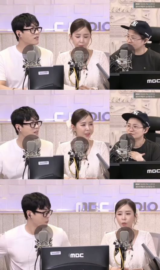 (왼쪽부터) 문원, 신지, 김신영. 사진 | MBC라디오 FM4U ‘정오의 희망곡 김신영입니다’ 캡처