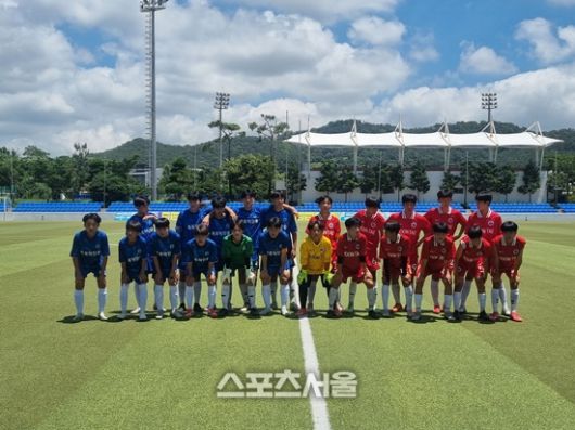 유소년 축구 선수단 모습