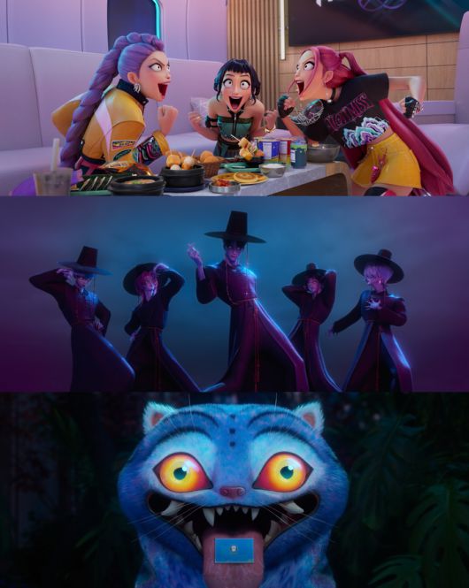 애니메이션 ‘케이팝 데몬 헌터스’. 사진| 넷플릭스