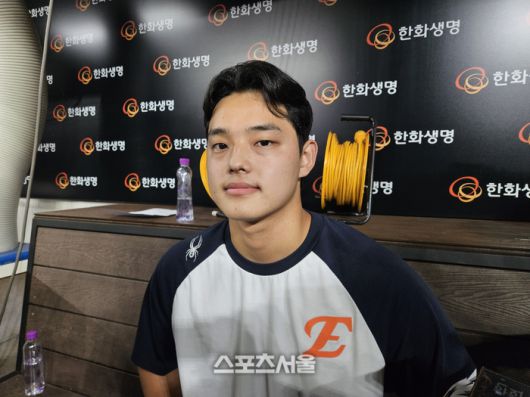 한화 문동주가 8일 대전한화생명볼파크에서 열린 2025 KBO리그 KIA전 승리 후 인터뷰에 응했다. 대전 | 김동영 기자 raining99@sportsseoul.com