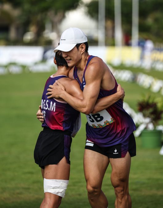 근대5종 성승민·서창완이 2025 계주 세계선수권대회 시니어 혼성계주에서 동메달을 차지했다. 사진 | 대한근대5종연맹