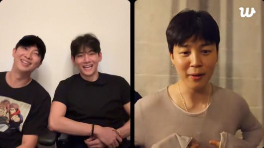 BTS RM-뷔-제이홉. ‘위버스’ 라이브 방송 캡쳐.