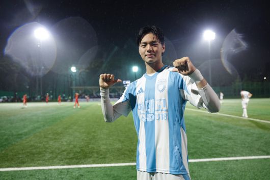 울산 U-18 김민찬이 14일 경기가 끝난 뒤 포즈를 취하고 있다. 사진｜한국프로축구연맹