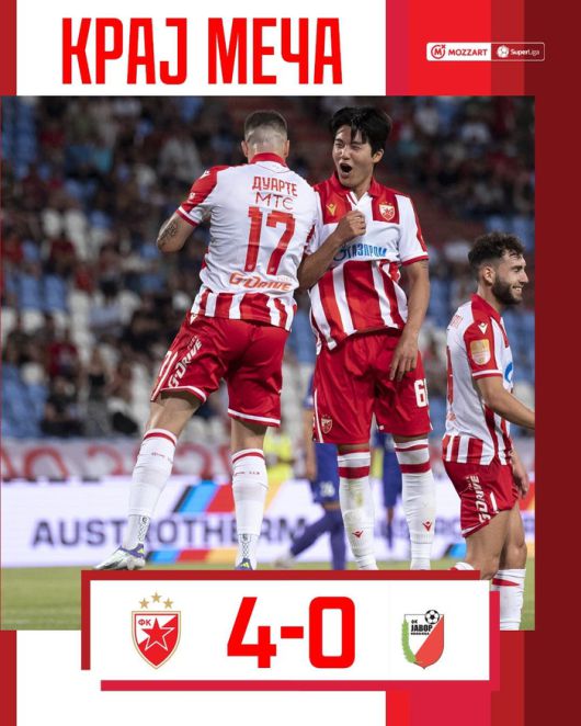 사진 | 츠르베나 즈베즈다 SNS