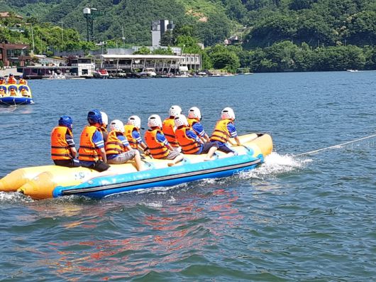 바나나보트. 사진 | 르푸앙 수상레저