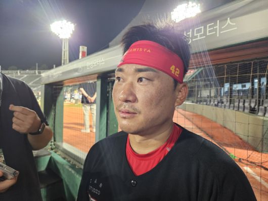 KIA 김태군이 5일 사직구장에서 열린 2025 KBO리그 롯데전 승리 후 수훈선수 인터뷰에 나섰다. 사직 | 김동영 기자 raining99@sportsseoul.com