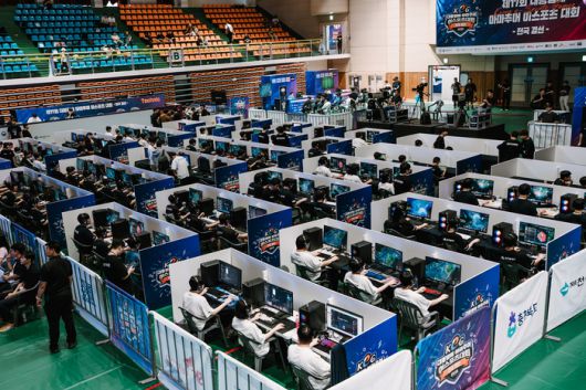 제17회 대통령배 KeG가 열린 충청북도 제천체육관 전경. 사진 | 한국e스포츠협회