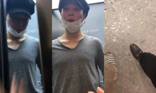 송다은이 틱톡에 올린 지민의 모습. 사진 | 송다은 틱톡 영상 캡처