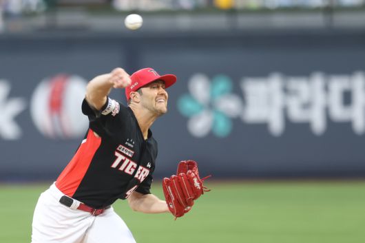 네일이 29일 KT전 역투를 펼치는 모습. 사진 | KIA 타이거즈