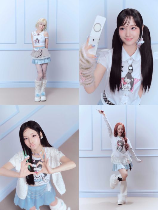 유니스 코토코, 방윤하, 엘리시아, 임서원(왼쪽 위부터 시계방향). 사진 | F&F엔터테인먼트