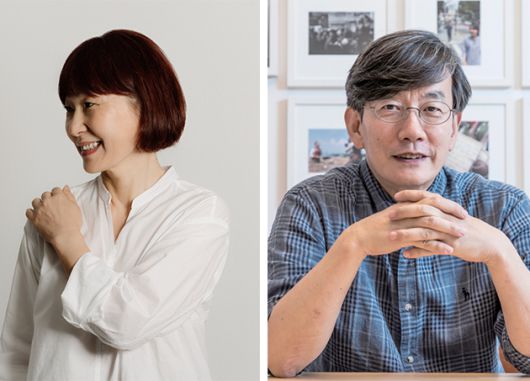 은희경 소설가, 언론인 손석희. 사진| 부산국제영화제