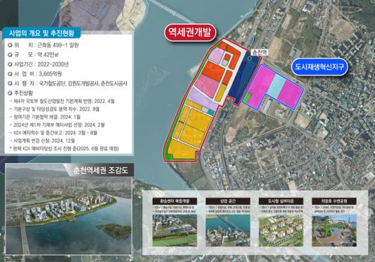 춘천 역세권 개발사업. 사진|춘천시청