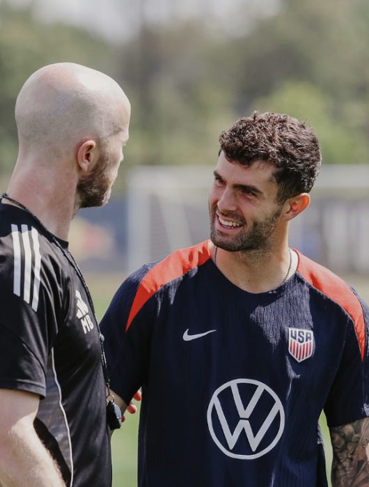 풀리식(오른쪽). 사진 | 미국축구연맹 SNS