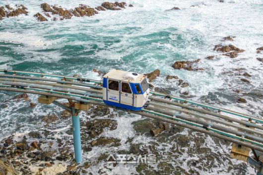 울진 죽변해안스카이레일. 울진 | 원성윤 기자 socool@sportsseoul.com