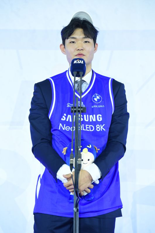 서울 삼성이 2025 KBL 신인선수 드래프트에서 전체 5순위로 연세대 센터 이규태를 지명했다. 사진 | KBL