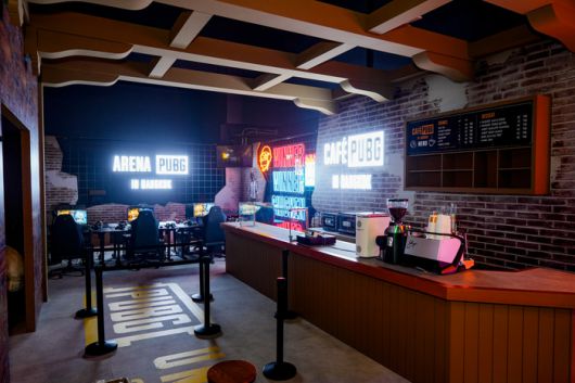 펍지 유나이티드를 기념해 태국 방콕에 마련된 배틀그라운드 팬존. 사진 | 크래프톤