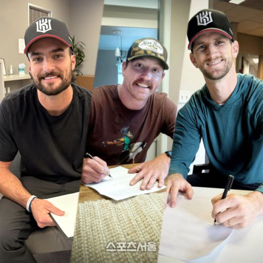 KT 새 외인 선수들. 왼쪽부터 힐러어드, 사우어, 보쉴리. 사진 | KT 위즈