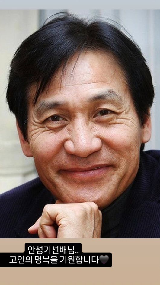 故 안성기. 이영애 SNS.