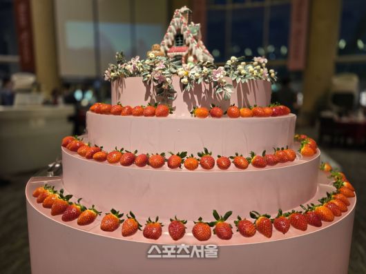 3일 오후 강원 홍천 소노펠리체에서 열린 딸기 뷔페의 모습. 홍천 | 원성윤 기자 socool@sportsseoul.com