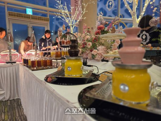 3일 오후 강원 홍천 소노펠리체에서 열린 딸기 뷔페의 모습. 홍천 | 원성윤 기자 socool@sportsseoul.com