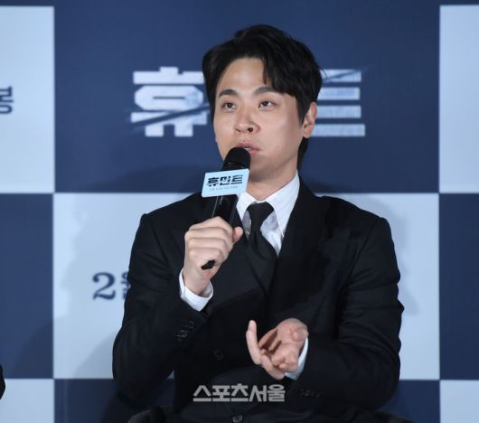 박정민이 12일 서울 성동구 롯데시네마 건대입구에서 열린 영화 ‘휴민트’ 제작보고회에서 질문에 답하고 있다. 내달 11일 개봉하는 ‘휴민트’는 비밀도, 진실도 차가운 얼음 바다에 수장되는 블라디보스토크에서 서로 다른 목적을 가진 이들이 격돌하는 이야기를 담고 있다.2026. 1. 12.최승섭기자 thunder@sportsseoul.com