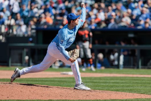 캔자스시티 시절 투구하는 앤서니 베네시아노. 사진 | USA TODAY Sports