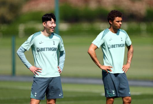 토트넘 시절의 손흥민(왼쪽)과 브레넌 존슨. 사진 | 로이터연합뉴스