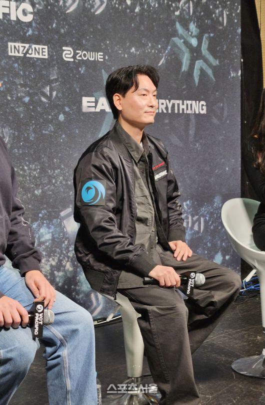 신지섭 발로란트 e스포츠 아시아태평양 총괄이 19일 서울 상암SOOP콜로세움에서 열린 VCT 퍼시픽 킥오프 미디어데이에 임하고 있다. 상암 | 강윤식 기자 skywalker@sportsseoul.com