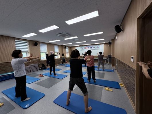 대화건강증진형 보건지소 근력증진 프로그램.  사진|평창군청