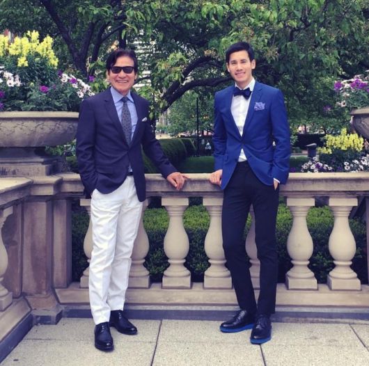 故 안성기-안다빈 부자. 안다빈 SNS.