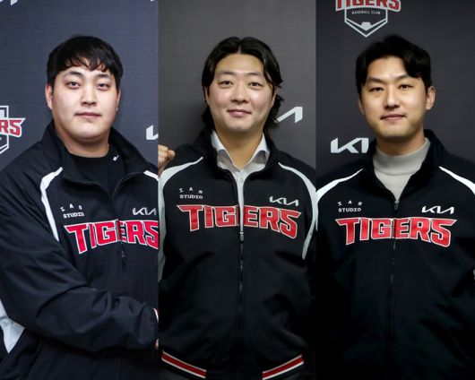 KIA가 21일 FA 조상우와 김범수, 자유계약선수 홍건희와 나란히 계약을 체결했다. 사진 | KIA 타이거즈