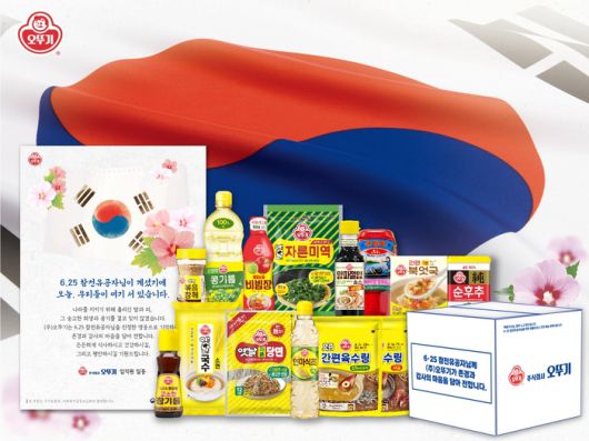 2025년 11월 기준 생존 6·25 참전유공자는 약 2만 7000여 명으로, 고령화로 인해 그 수가 급격히 줄어들고 있으며 경제적 어려움을 겪는 이들도 많다. 이에 오뚜기는 국가보훈부와 협력하여 연 2회 정기적으로 오뚜기 제품을 지원하고 있다. 사진 | 오뚜기