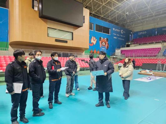 춘천시 V-리그 올스타전 안전점검.  사진|춘천시청