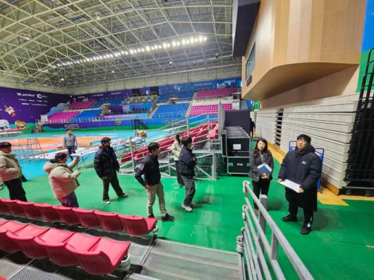 춘천시 V-리그 올스타전 안전점검.  사진|춘천시청