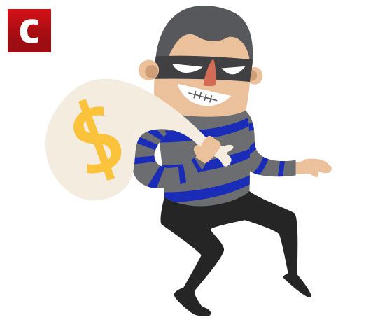 3번 도둑: 파란 줄무늬티