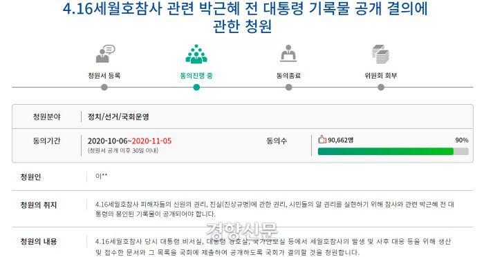 국회 국민동의청원 홈페이지 캡쳐.