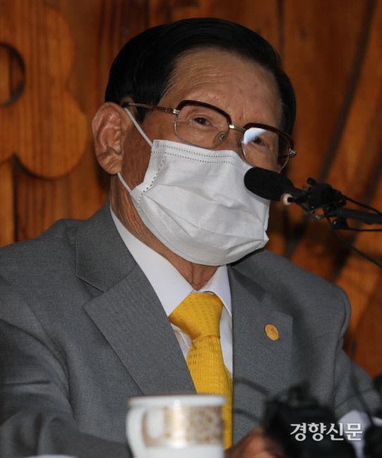 이만희 신천지예수교 증거장막성전 총회장｜경향신문 자료사진