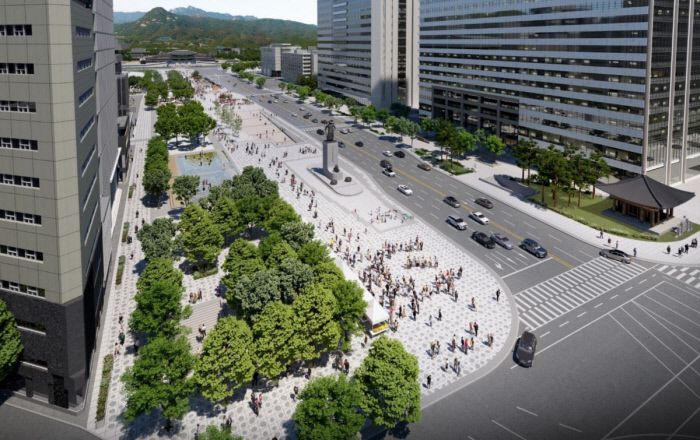 광화문광장 재구조화 사업 계획안 조감도.서울시 제공