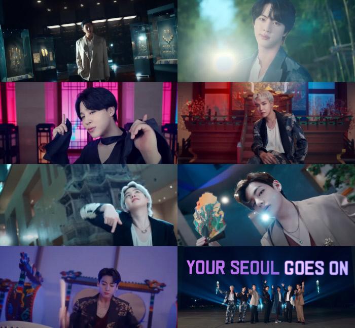 서울관광재단 글로벌 마케팅팀 팀원들이 ‘BTS와 함께한 어기영차 서울편’ 공식 영상에 담을 수 없었던 촬영 비하인드 스토리를 전했다. 사진|‘VisitSeoul TV’ 공식 유튜브 채널