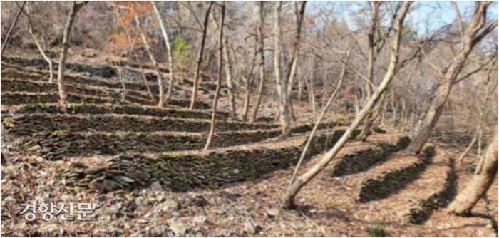 ‘보성 오봉산 구들장 채석지’. 문화재청 제공