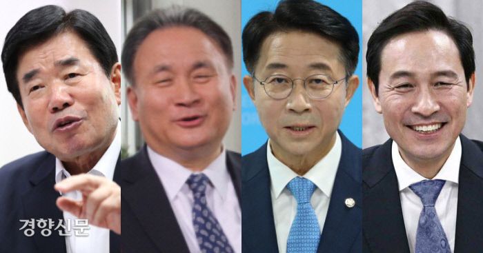 김진표, 이상민, 조정식, 우상호 의원(기호순) / 경향신문 자료사진